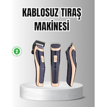 Unisex Şarjlı Saç Ve Sakal Tıraş Makinesi Ayarlanabilir Tarak Başlıkları Sessiz Motor Mh-hs9913-6338