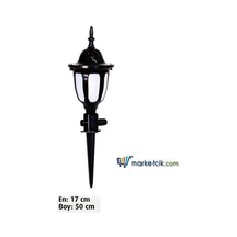Park Bahçe Kazıklı Çim Armatürü 50X17 Siyah