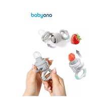 Babyono 6 Aydan Büyük Silikon Ek Gıda Nipplederi Dino 251677339 Gri
