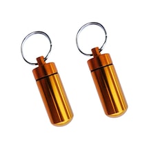 Suntek 2 Paket Su Geçirmez Hap Kutusu Kasa Tutucu Konteyner Altın