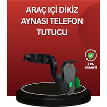Ayarlanabilir Kıskaçlı Dikiz Aynası Telefon Tutucu Tüm Telefonlarla Uyumlu - Çok Renkli
