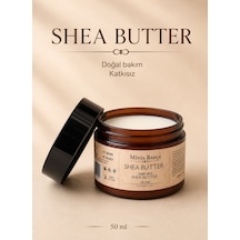 Minia Bahçe Shea Butter Yüz Vücut ve Saç için Yoğun Bakım Soğuk Sıkım Saf Shea Yağı 50 ML