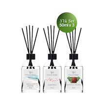 Vivaldi Home Okyanus Esintisi + Sakura + Sandal Ağacı Çubuklu Oda Kokusu Esansiyel Uçucu Yağ 3 x 50 ML Vivaldi Home Okyanus Esintisi + Sakura + Sandal Ağacı Çubuklu Oda Kokusu Esansiyel Uçucu Yağ 3 x 50 ML