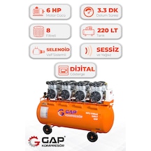 Gap Kompresör GPS1100x4 Sessiz Ve Yağsız 220L Hava Kompresörü