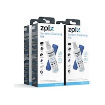 Zolx Ekran Temizleme Seti 4 x 250 ML + Mikrofiber Bez