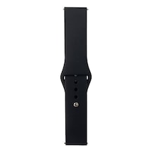 Zore Huawei Gt2 42mm Band Serisi 20mm Klasik Kordon Silikon Strap Kayış-siyah