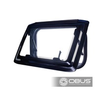 Obus Karavan Berhimi 550 700 Kauçuk Çerçeveli Karavan Penceresi Siyah