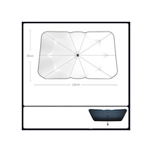 Goldenqian Araba Şemsiyesi Araba Ön Cam Siperliği Güneşlik Araba Güneş Bloğu İle Katlanır Güneş Koruyucu Güneşlik Small 120cm