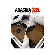 Chrysler 300c 2004-2011 Uyumlu Eva Oto Paspas Metal Topukluklu Havuzlu 5 Parça Kahverengi