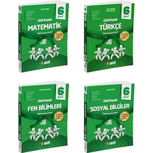 Gizli 2026 6. Sınıf Matematik + Türkçe + Fen + Sosyal Gizli Kuşak Serisi Seti 4 Kitap Güncel Müfredat