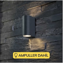 Aplik Ampüller Dahil 2 Adet Phılıps 4,7w 50w Gu 10 Led 4000 K Siyah