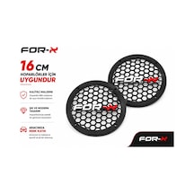 For-x 16cm Hoparlör Kapağı - For-x Logolu Kaliteli Plastik Midrange Hoparlör Kapak 16 Cm - 2 Adet