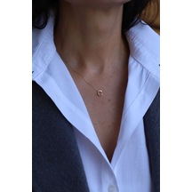 Yenigün Kuyumculuk 14 Ayar Altın C Harfli Kolye Kly26652