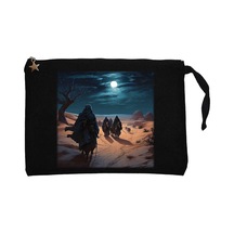 Caravan Advancing İn The Moonlight Siyah Clutch Astarlı Cüzdan / El Çantası