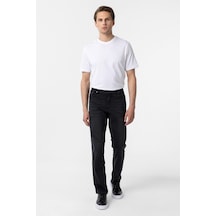 Siyah Regular Denim Pantolon-35074 Siyah