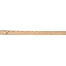 Hatas 048 Tahta Cetvel Takviyesiz 50cm Mavi