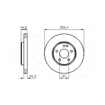 Mercedes B 245 B200 2.0 2005-2011 Bosch Ön Disk 2 Adet
