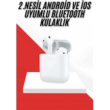 2. Nesil Bluetooth Android Ve İos Uyumlu Kablosuz Kulaklık Çağrı Cevaplama - Lisinya