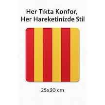 25 30 Cm Kırmızı Sarı Çizgili Mouse Pad Cim Bom Tutkunlarına Özel