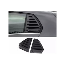 Volkswagen Aksesuar Golf 6 Kelebek Cam Kaplama Vizörü Piano Black