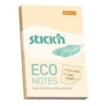 Hopax Stıckn Yapışkanlı Not Kağıdı 100 Yaprak 76x51 Mm Eco Patel Sarı