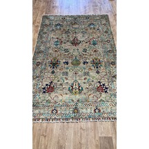 El Dokuma Afghan Halısı Gri