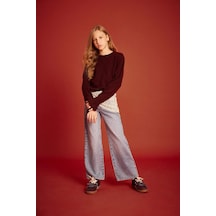 Defacto Kız Çocuk Straight Fit Geniş Paça Jean Pantolon G3634a825aunm28 Mavi-nm28