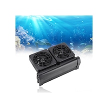 Geeksen Akvaryum Soğutma Fanı 2 Lü, 2 Seviye Ayar, Suda 2-4 C Düşürür, Siyah, Amerikan Standartı