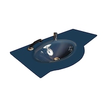 Cam Lavabo Kristal Modeli 80 x 56 CM