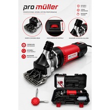 Pro Müller Profesyonel "a" Sınıf Çelik Şanzumanlı Bakır Sargılı Isınmaz Motor Çift Soğutmalı Sistem Koyun Kırkma Makinesi