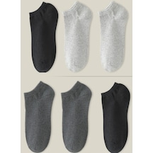 Ozzy Socks 3'Lü Unisex Dikişsiz Patik Çok Renkli