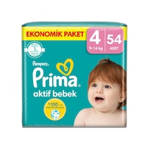 3 Adet Prima Aktif Bebek Ekonomik Paket 4 Beden 9-14 Kg 54 Adet Diğer