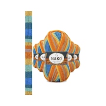 5 Adet Vega Stripe Premium Akrilik El Örgü İpi Yünü No: 82421