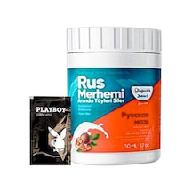Playboy Turquoise Ceviz & Ceviz Sütü Rus Merhemi 50 Ml Tüy Dökücü Krem + Yanında Jel