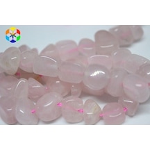 Pembe Kuvars Doğal Tımbıl Taşlar/10 Adet