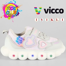 Vicco Süse Işıklı Ortopedik Çocuk Spor Ayakkabı Gri
