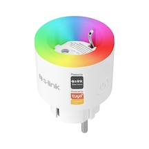 S-link Sl-03 16a Akım Korumalı Akıllı Priz Rgb Işıklı 2.4 G Wıfıbt Tuya Destekli