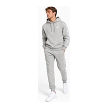 Nike Club Fleece Hoodie Track Suit Kapişonlu Pamuklu Eşofman Takımı Gri