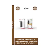 Premium 50000 Mah 5 Çıkışlı Taşınabilir Powerbank 22.5w Cep Ofis Takviye Çok Renkli