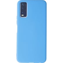 Vivo Y11s Kılıf Nano İçi Kadife Silikon Mavi