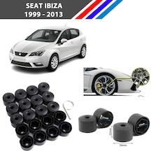 Otozet - Seat İbiza Bijon Civata Kapağı Siyah Renk 20 Adetli Set 17mm 1k06011739b9