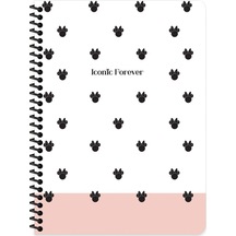 16.5x22.5 Kareli Defter - Iconic Forever Renkli
