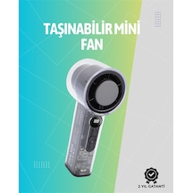 Mini El Fanı 3000mah Pil Type-c Şarj Girişi Kompakt Ve Hafif Tasarım - Lisinya