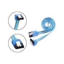 2 Adet - 50cm Sata 3.0 Kablo - 90 Açılı Data Kablosu - 6gbps - Ssd Hdd Uyumlu