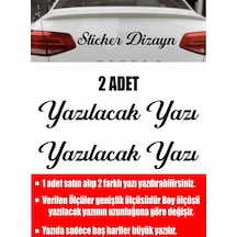 Sticker Usta Kişiye Özel Yazı - 2 Adet Isim Soyisim - Araba - Oto - Araç -motosiklet - 00097 Si