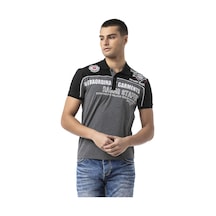 Cipo & Baxx Ct803 Erkek Polo Tişört - Regular Fit, Baskı Ve Aplikeli Anthracite Antrasit