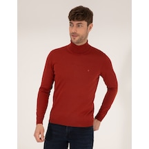 Pierre Cardin Erkek Kiremit Triko Kazak 50257302-vr031 Kiremit