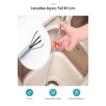 Lavabo Açıcı Tel - 61 Cm Çelik