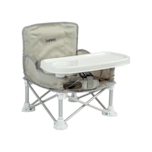 FUNKY CHAIRS Deluxe Portatif Katlanabilir Mama Sandalyesi Açık Gri