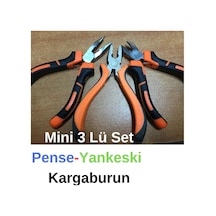 Mini 3Lü Set Pense Kargaburun Yankeski Takı Yapım
